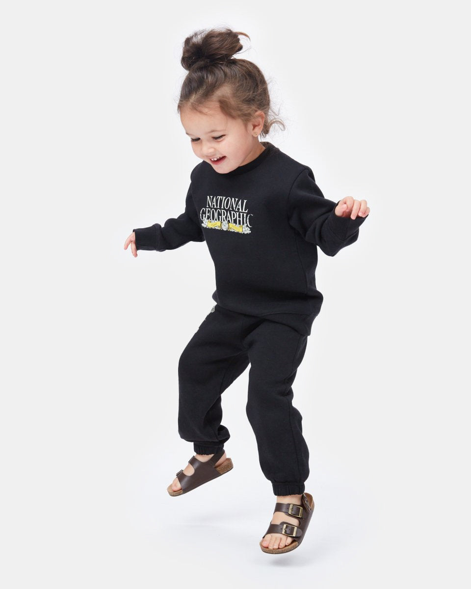 Black Kids National Geographic Crew Neck
