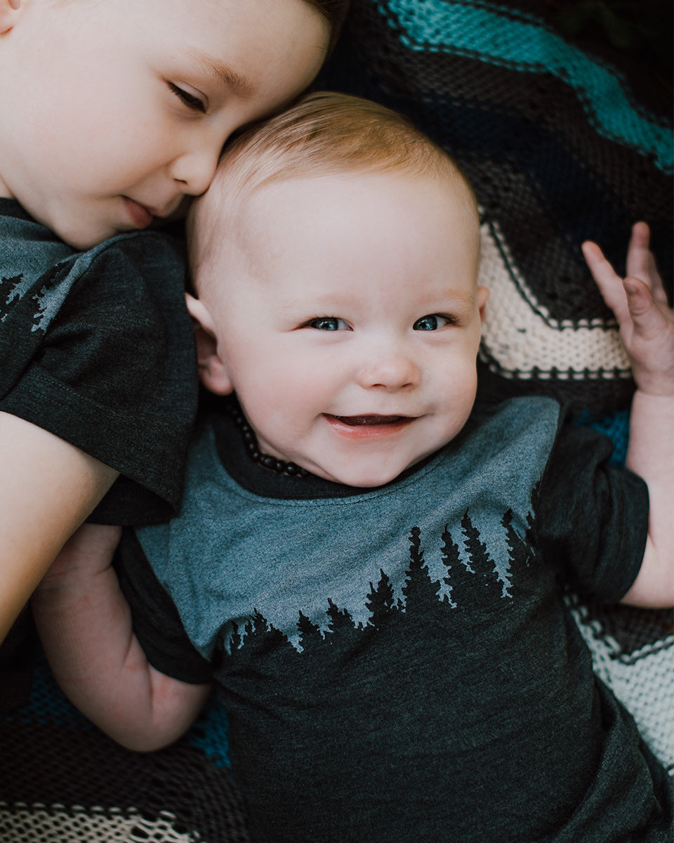 Black Kids Recycled Polyester Graphic Tee