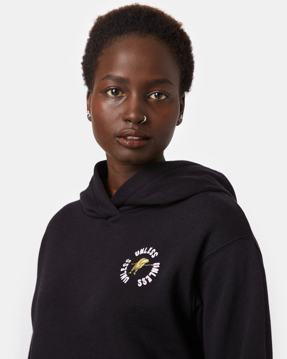 Black Lorax Graphic Pullover Hoodie