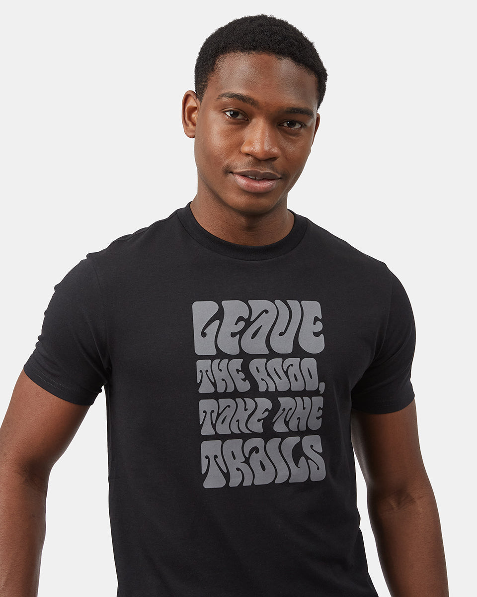 Black Men's Graphic Short Sleeve Tee