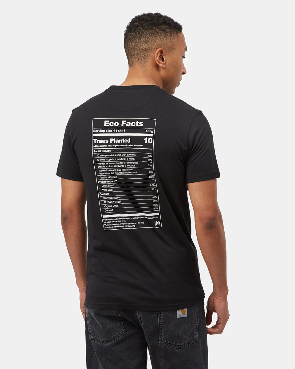 Black Men's Graphic Short Sleeve Tee