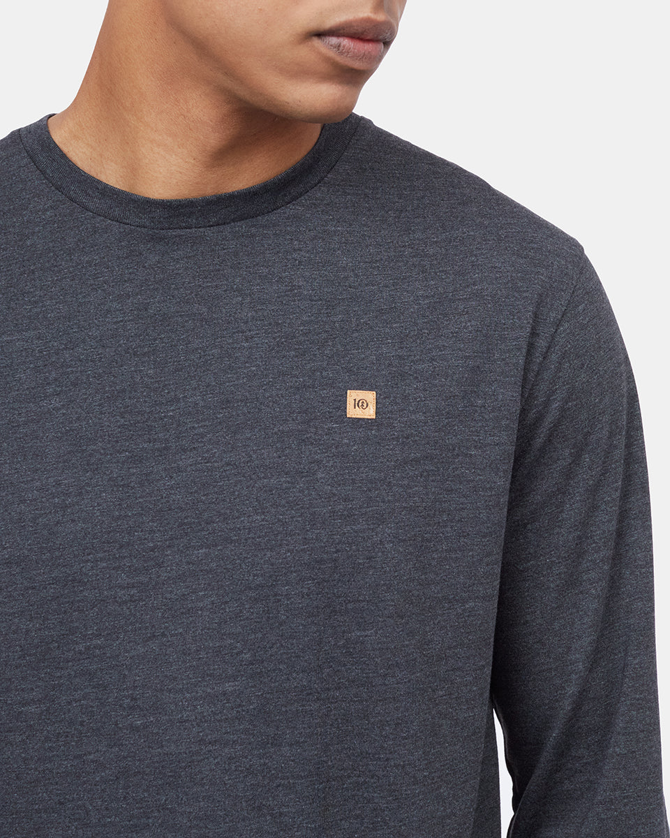 Black Men's Long Sleeve Crew Neck Sweatshirt