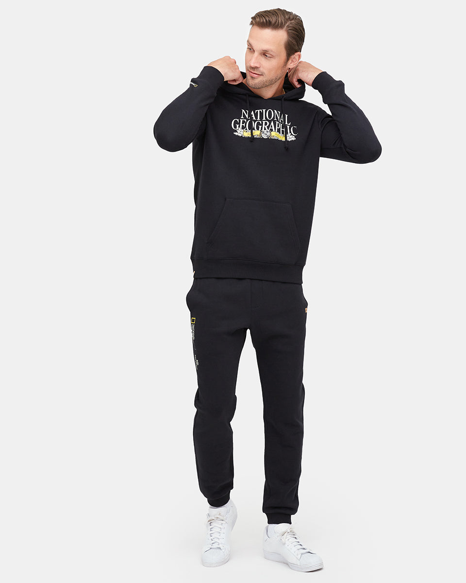 Black Men's National Geographic Sweatpants
