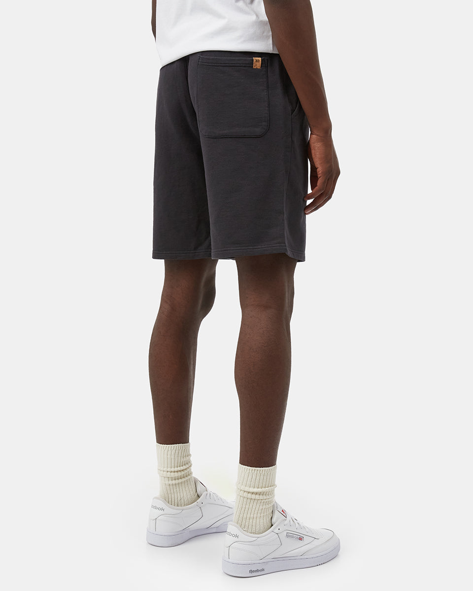 Black Men's Organic Cotton French Terry Sweatshorts