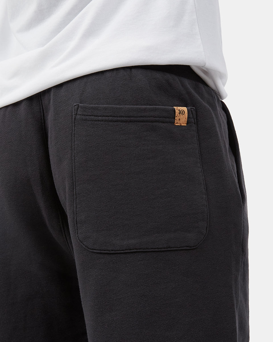 Black Men's Organic Cotton French Terry Sweatshorts