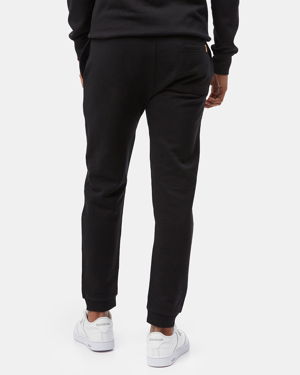 Black Men's Organic Cotton Graphic Sweatpants
