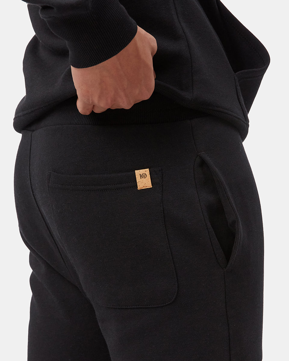 Black Men's Organic Cotton Graphic Sweatpants