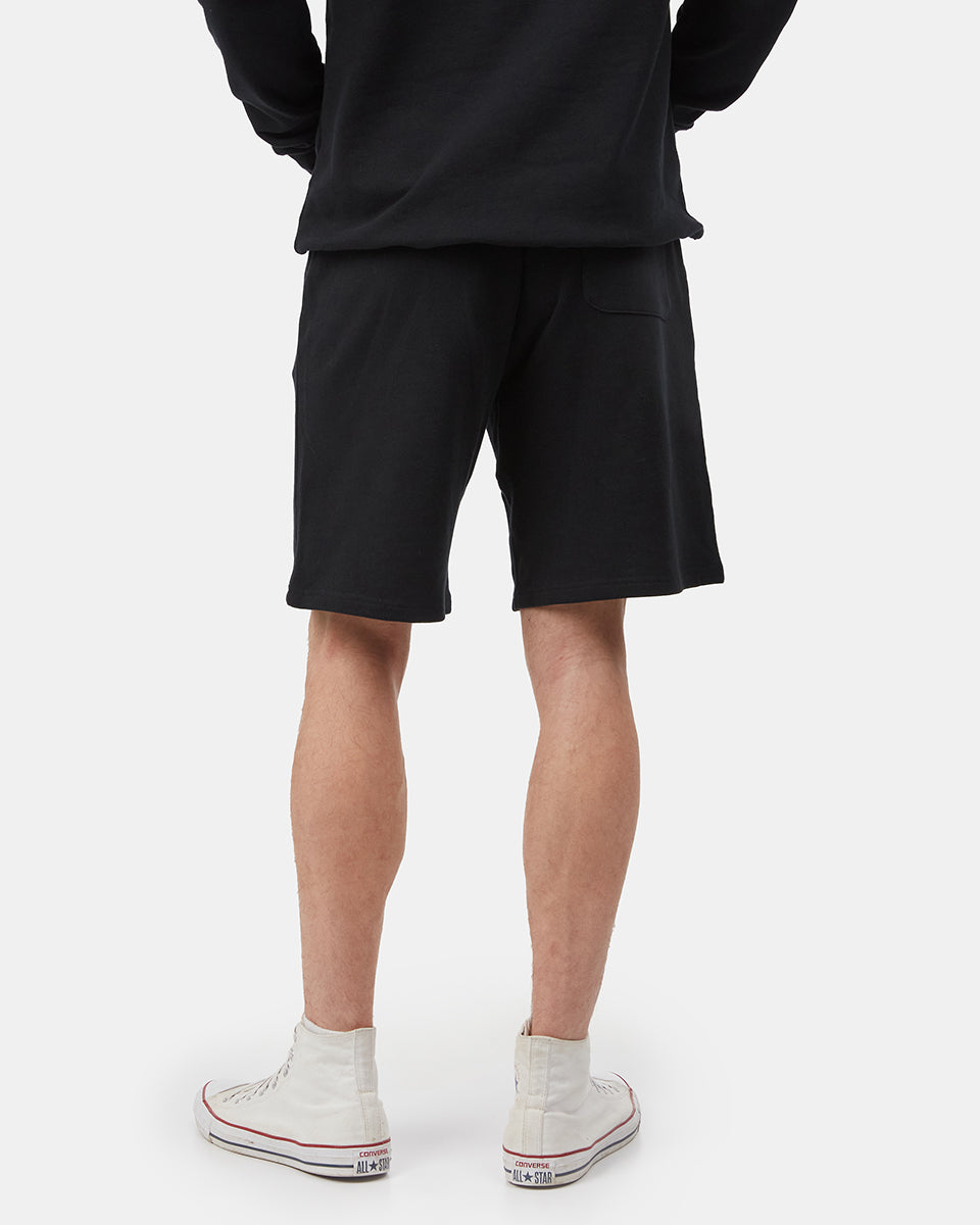 Black Men's Organic Cotton Graphic Sweatshorts