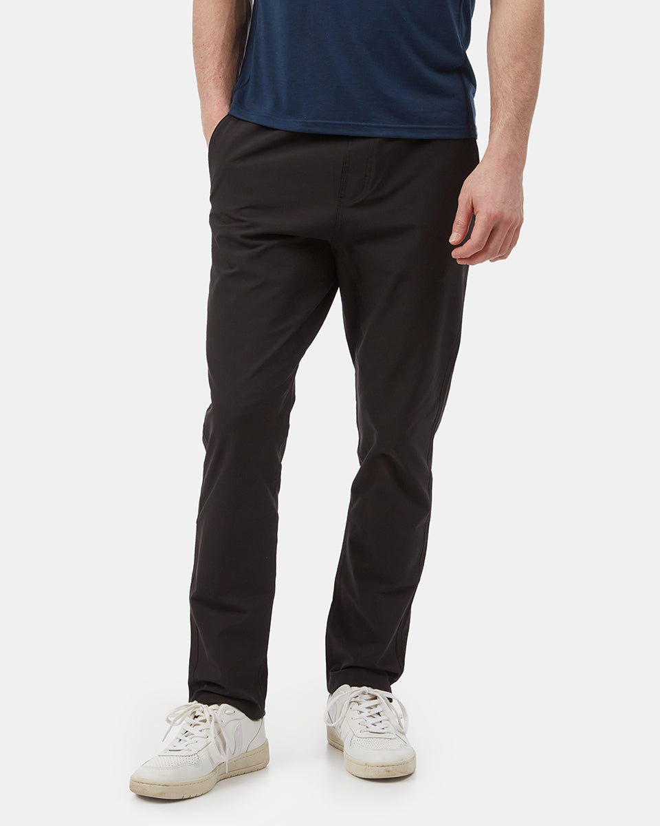 Black Men's Recycled Polyester Joggers