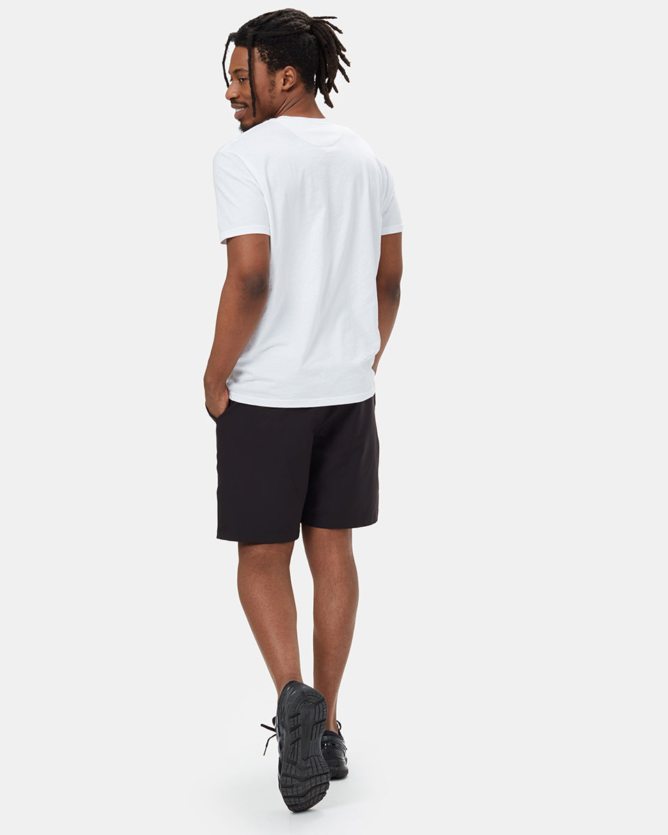 Black Men's Recycled Polyester Sport Shorts