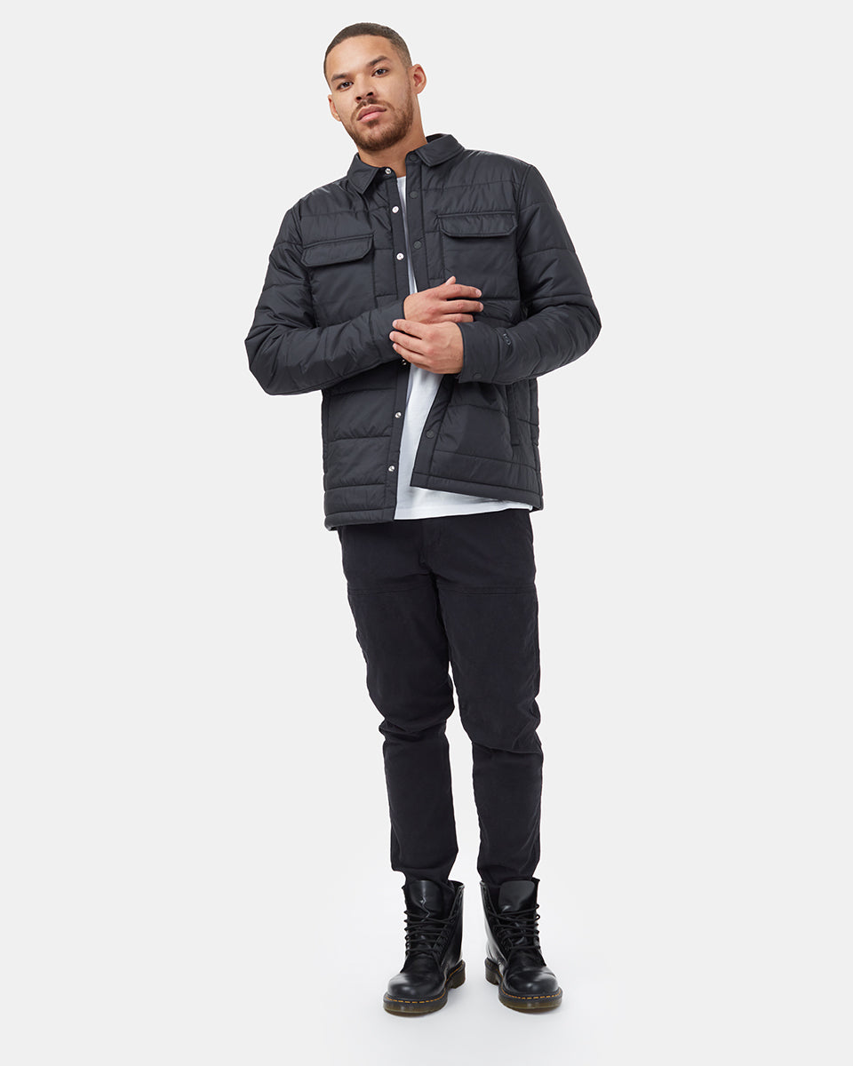 Black Men's Repreve Polyester Shacket