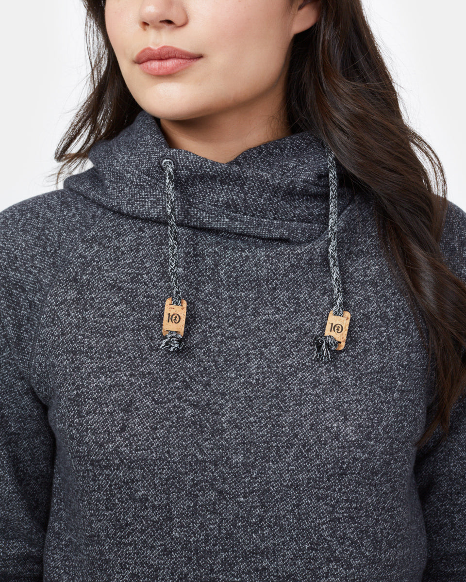 Black Organic Cotton Pullover Hoodie