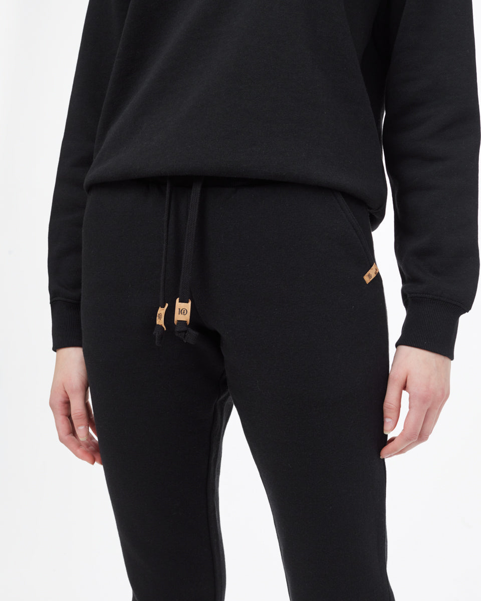 Black Women's Eco-Friendly Sweatpants