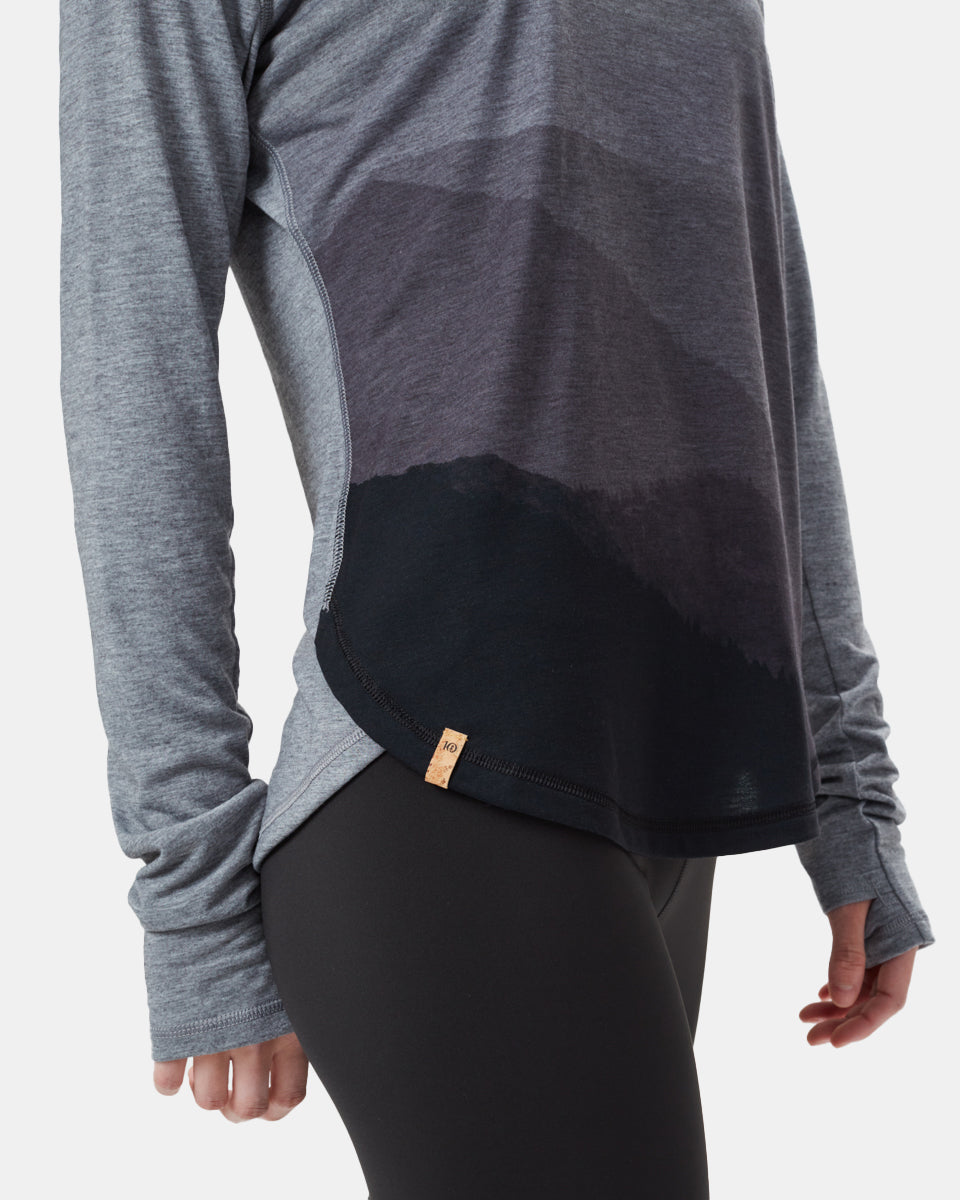 Blue,Gray Recycled Polyester Lightweight Hoodie