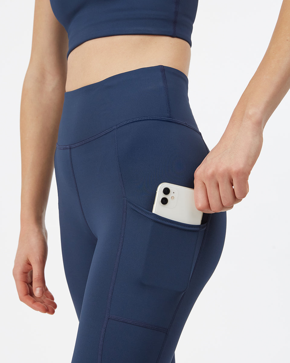 Blue Women's High-Rise Leggings