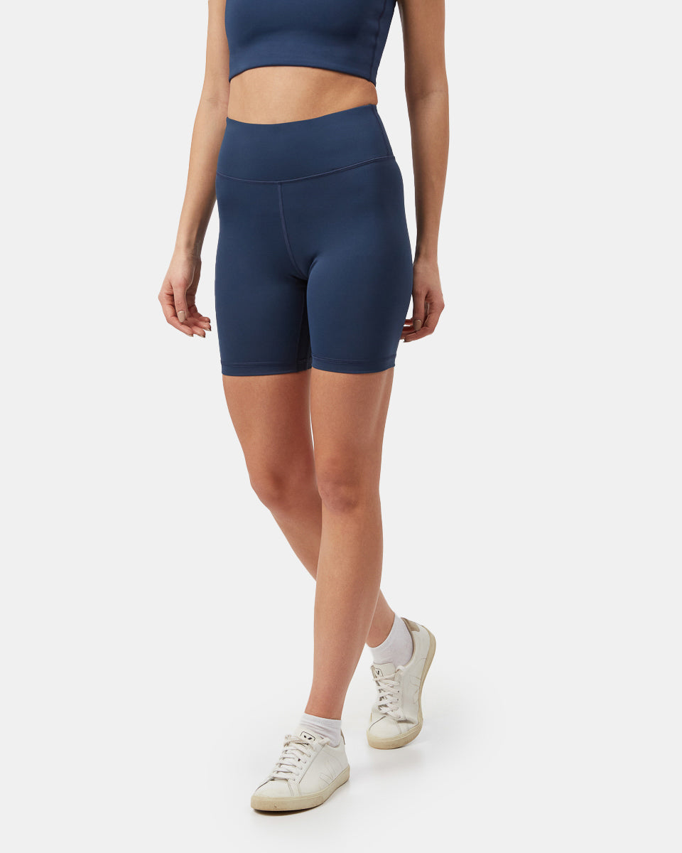Blue Women's High-Rise Biker Short