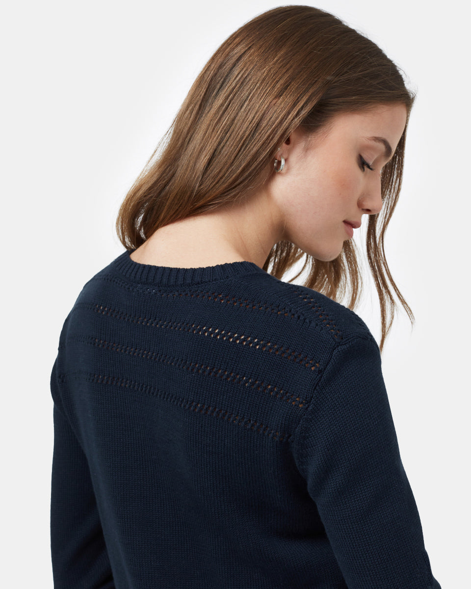 Blue Women's Wool Knit Jumper