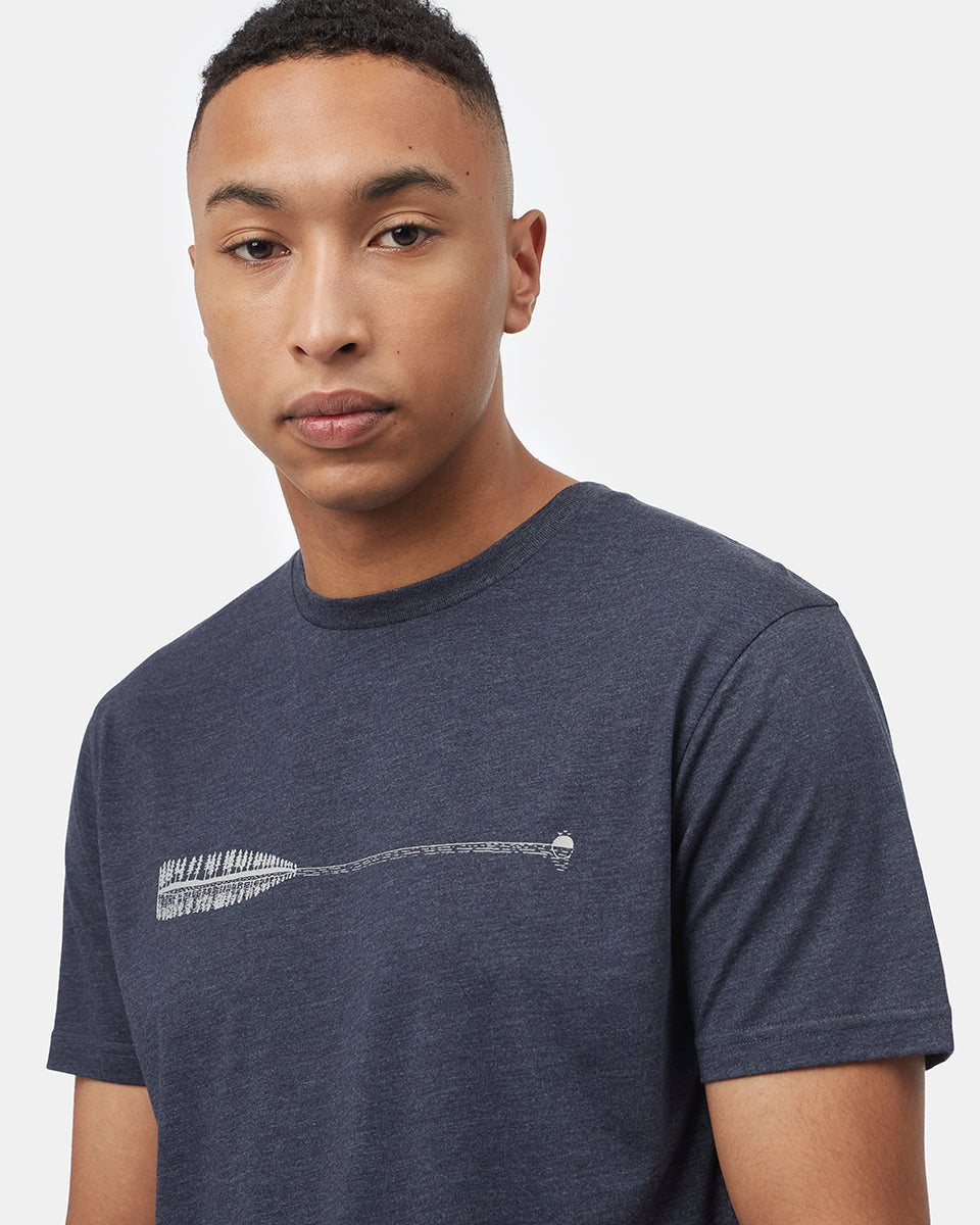 Blue Men's Eco-Friendly Graphic Tee