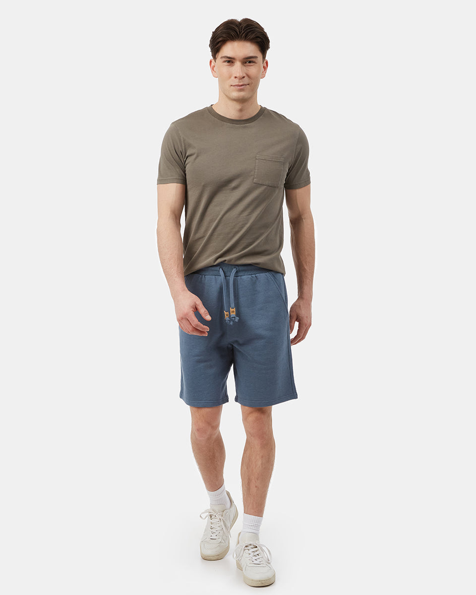 Blue Men's Organic Cotton Fleece Sweatshorts