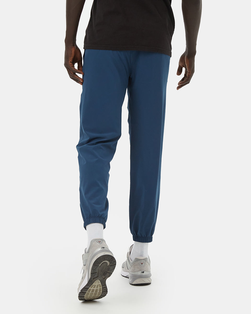 Blue Men's Recycled Polyester Joggers