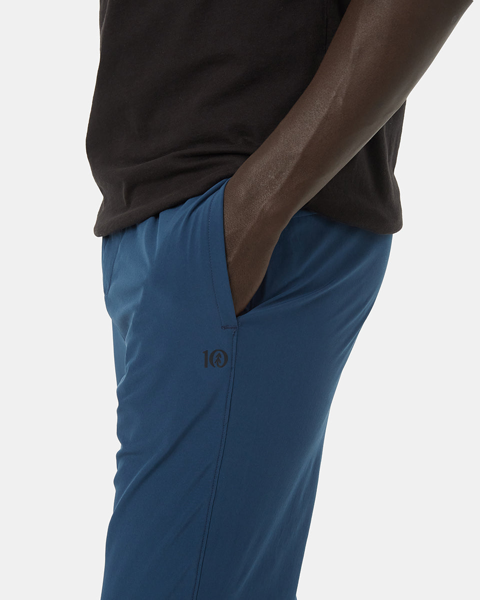 Blue Men's Recycled Polyester Joggers