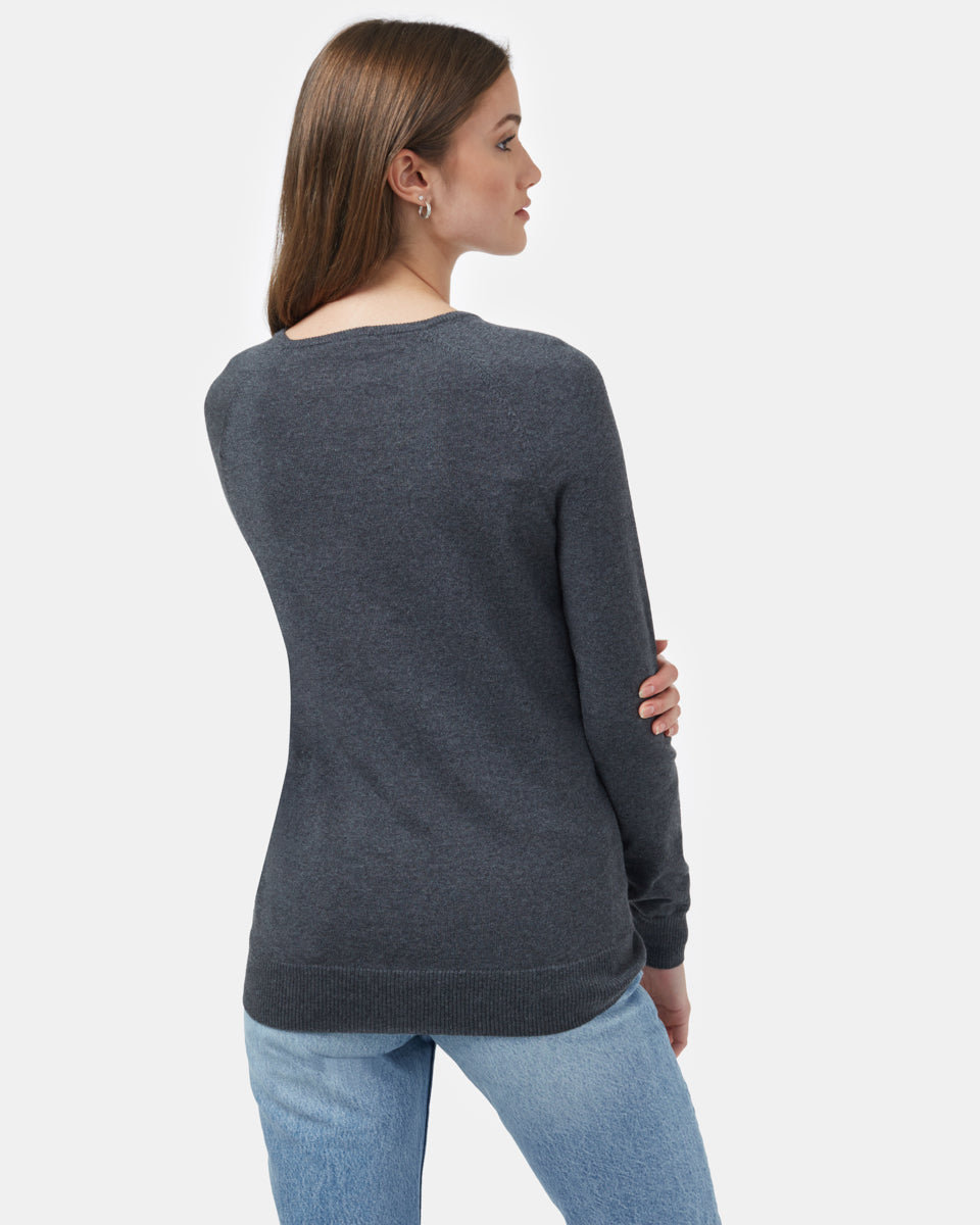 Blue Women's Longsleeve Crossover Jumper