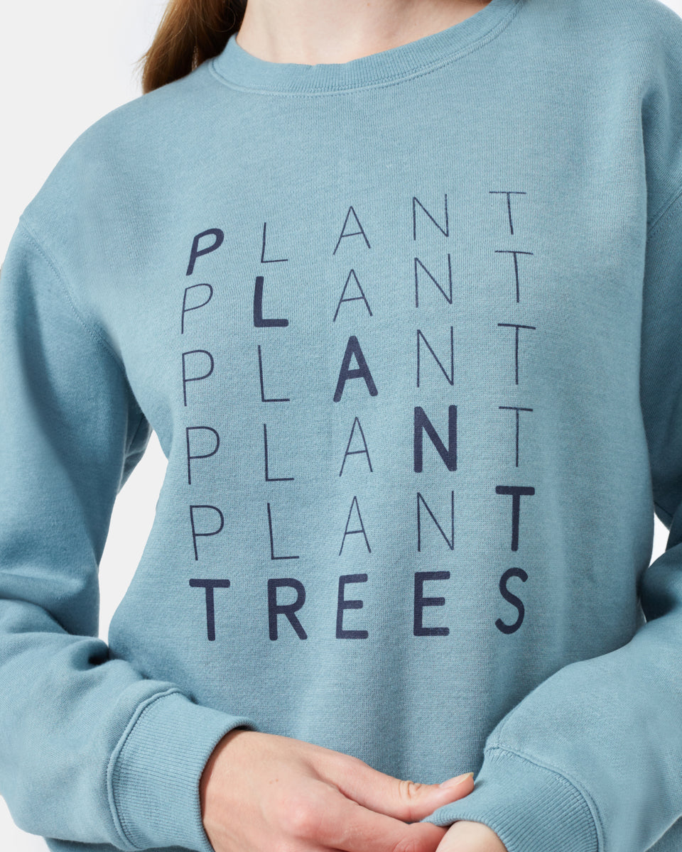 Blue Women's Organic Cotton Graphic Sweatshirt