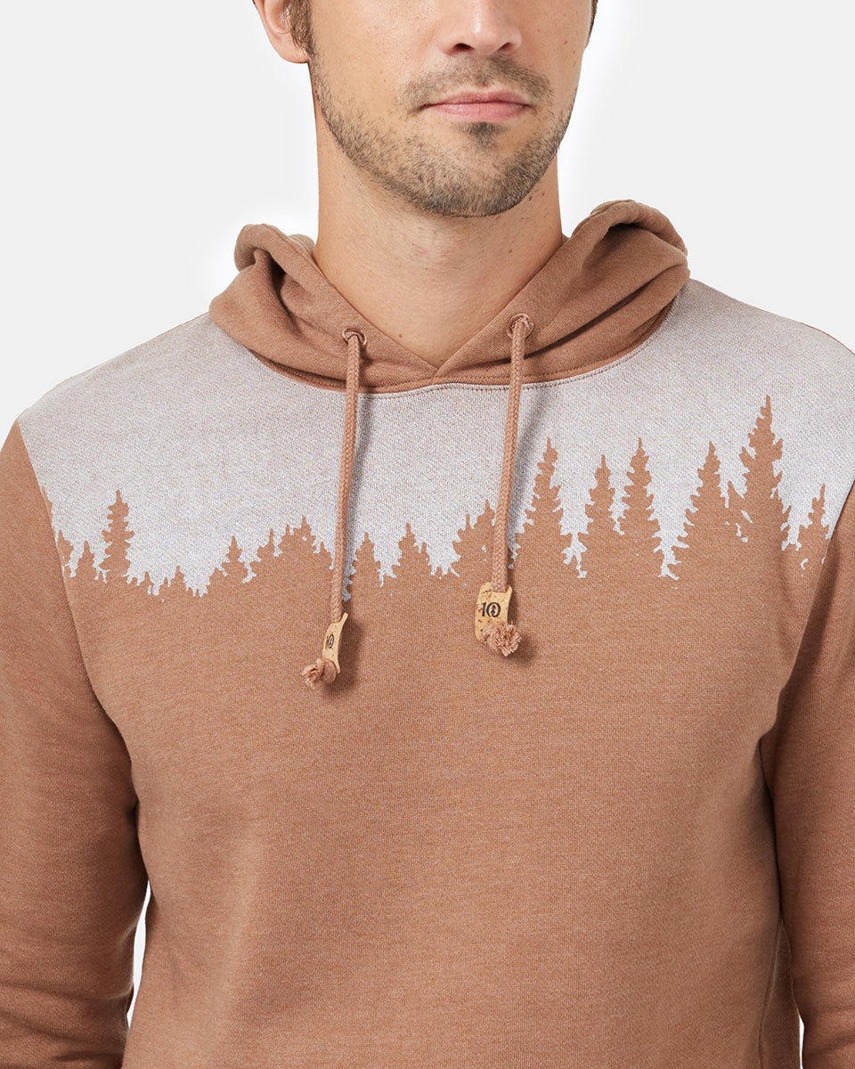 Brown Treelinen Graphic Pullover