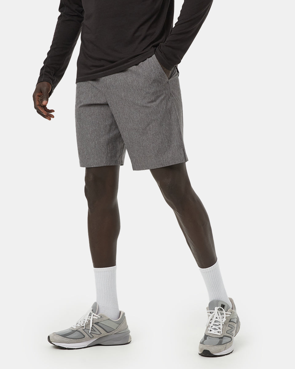Gray Men's Recycled Polyester Sport Shorts