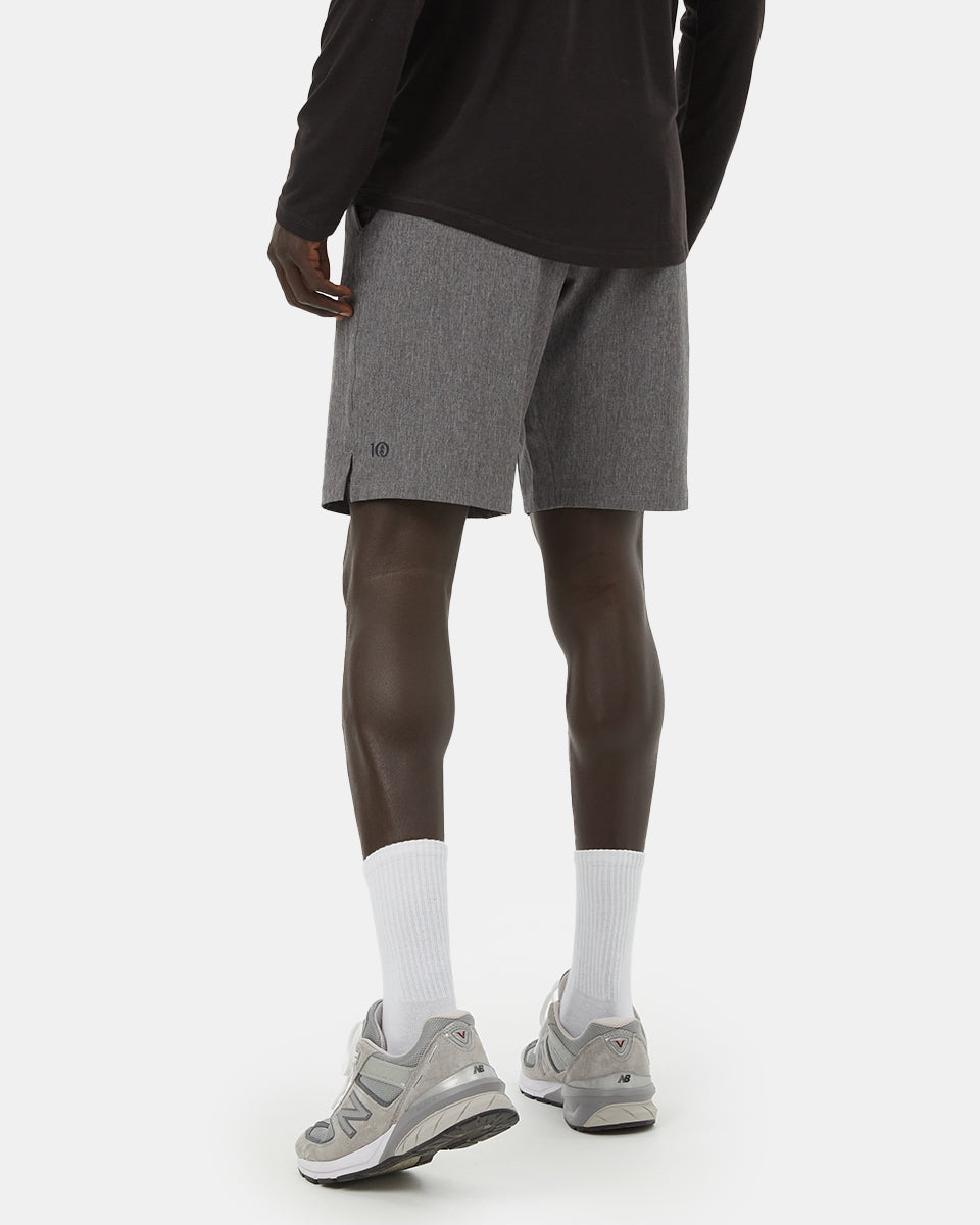 Gray Men's Recycled Polyester Sport Shorts