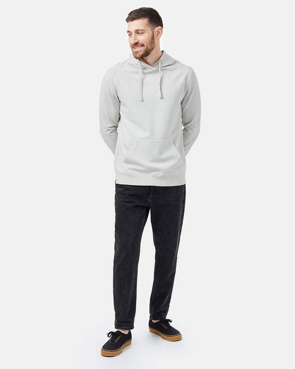 Gray Men's Organic Cotton Pullover Hoodie