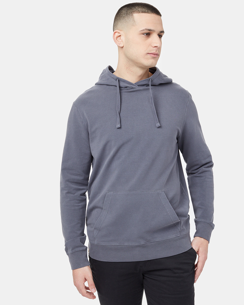 Gray Men's Organic Cotton Pullover Hoodie