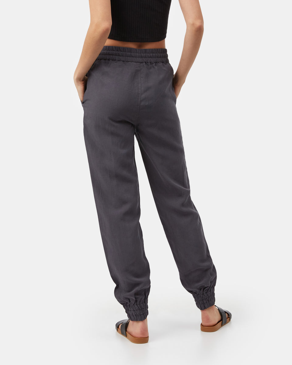 Gray Women's Tencel Linen Pant