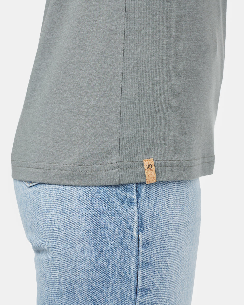 Green Recycled Polyester Crew Neck T-Shirt