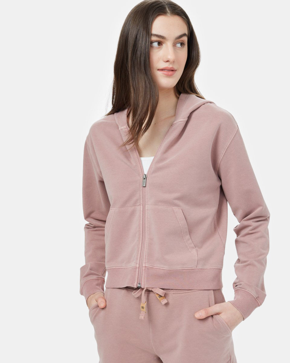 Pink Organic Cotton Zip Up