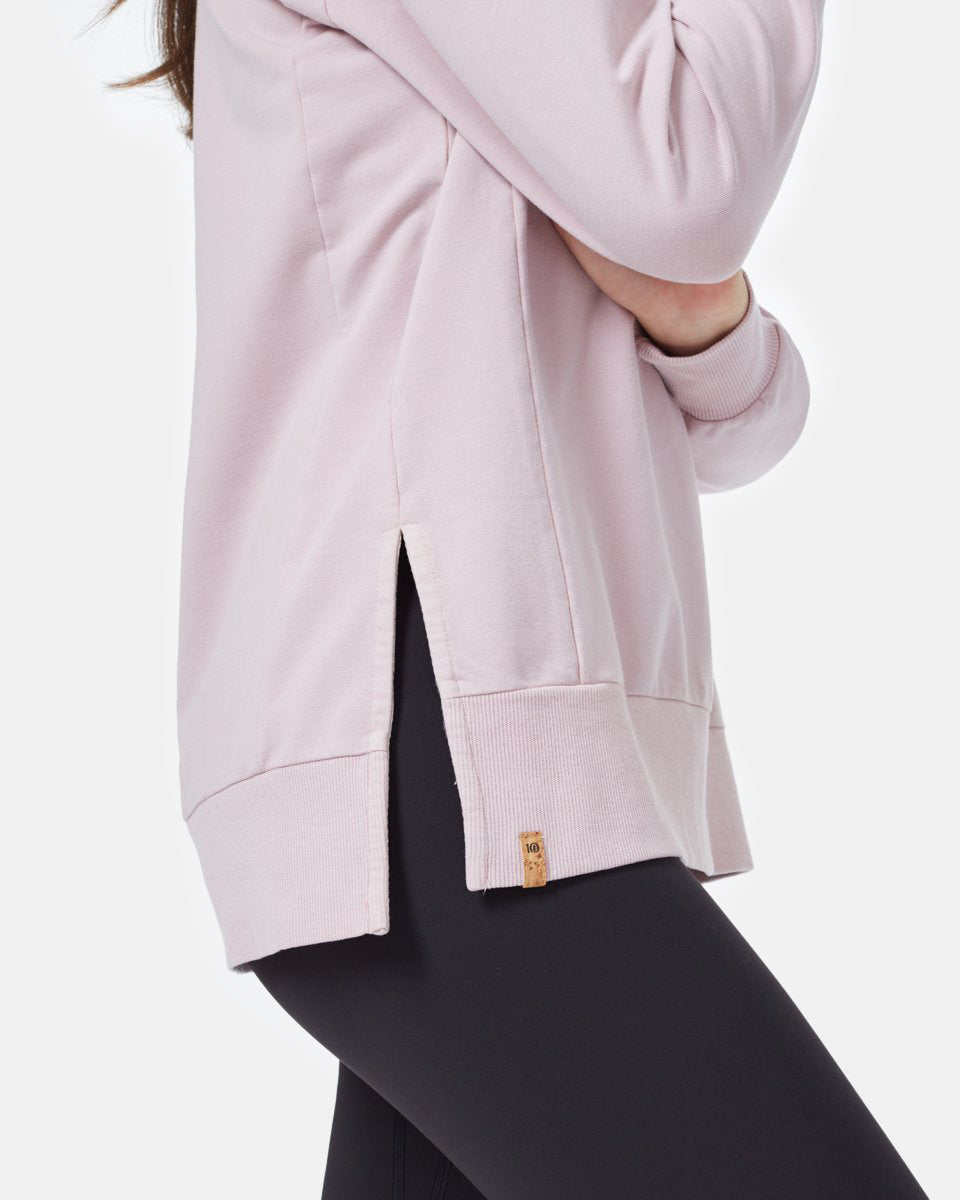 Pink Women's V-Neck Tunic Top