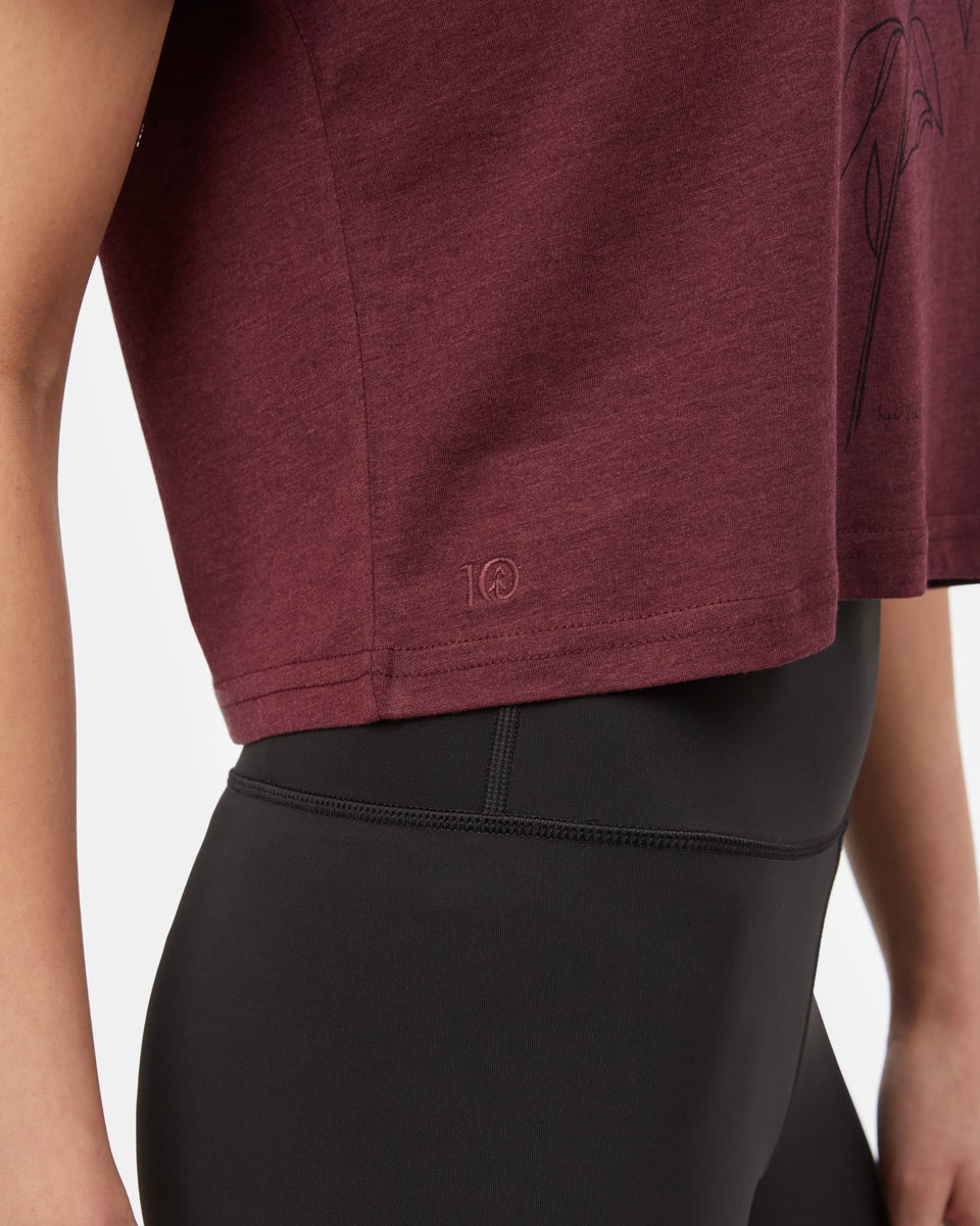 Purple Graphic Oversized Tee