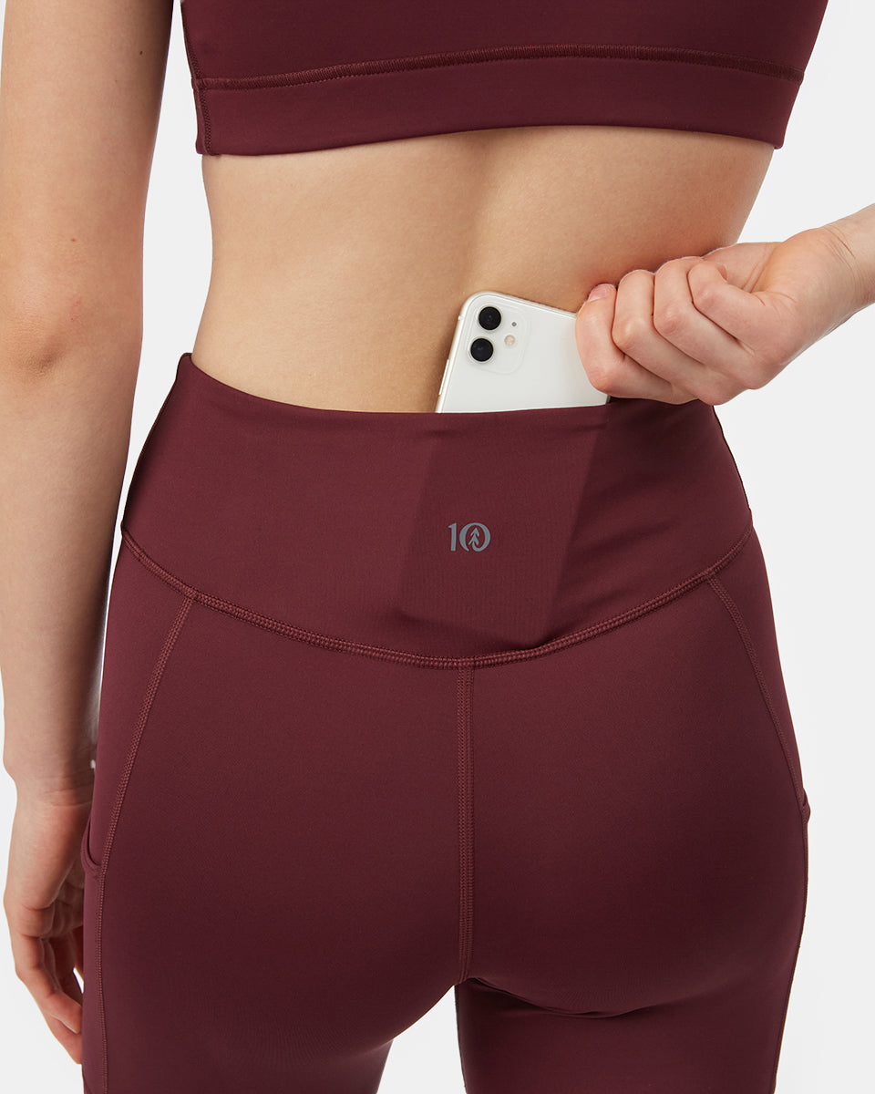 Purple Women's High-Rise Leggings