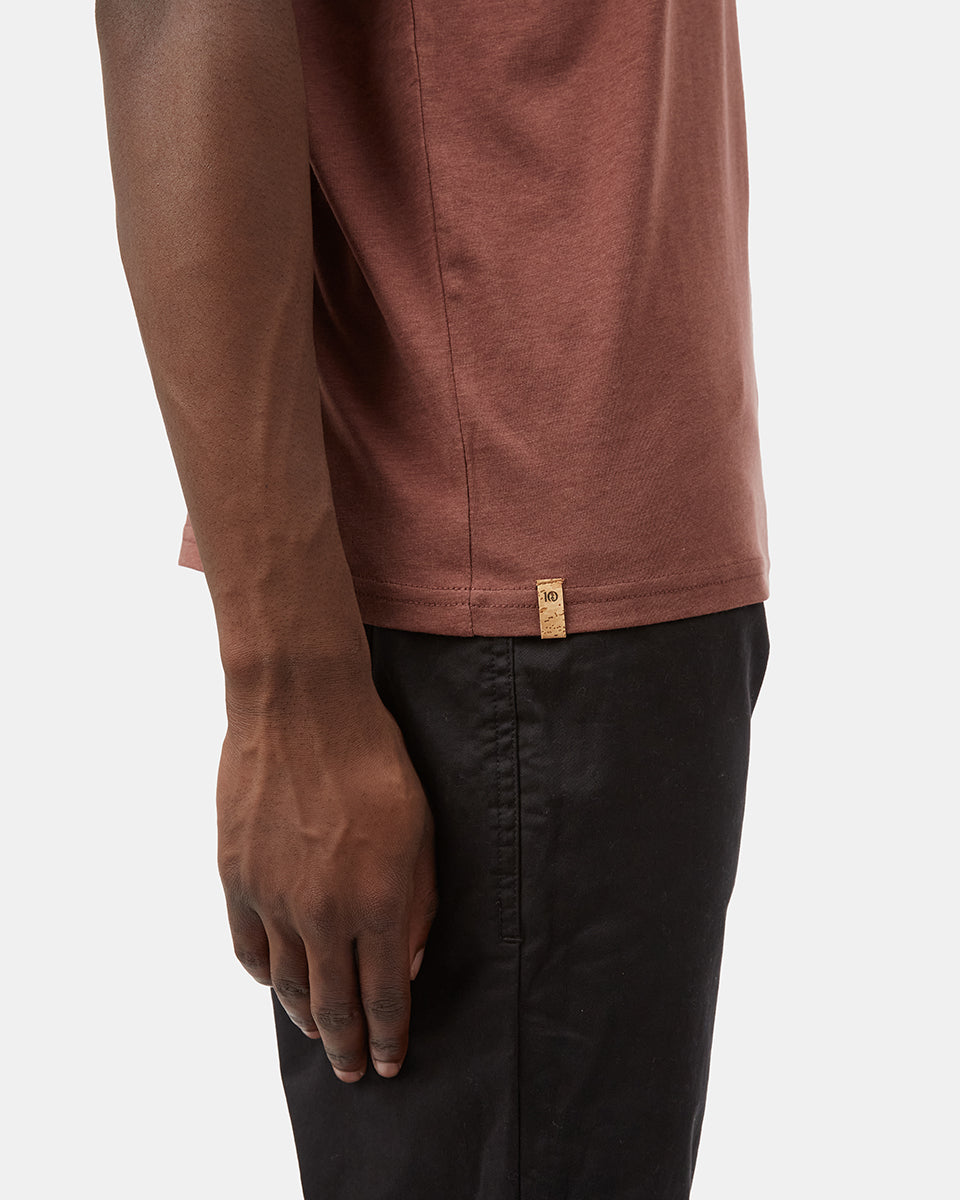 Red Crew Neck Graphic Tee