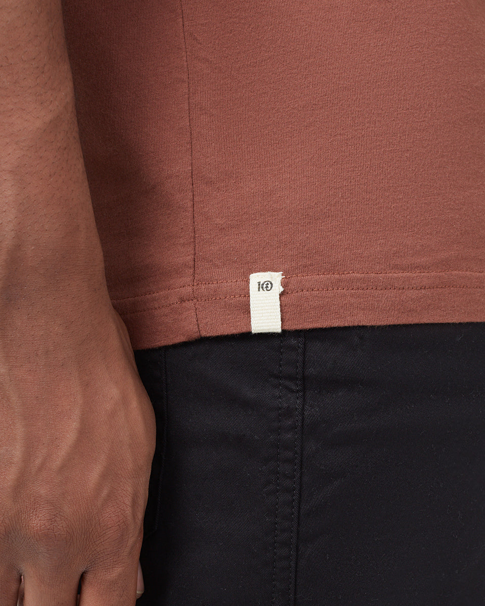 Red Crew Neck Graphic Tee