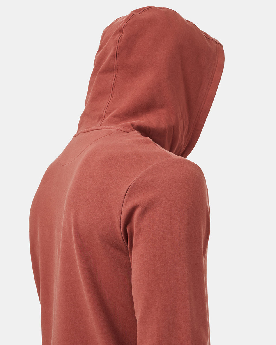 Red Men's Organic Cotton Pullover Hoodie