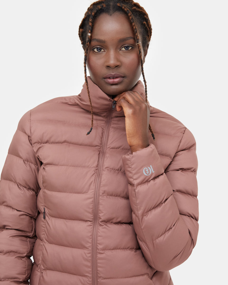 Red Women's Water Resistant Puffer Jacket