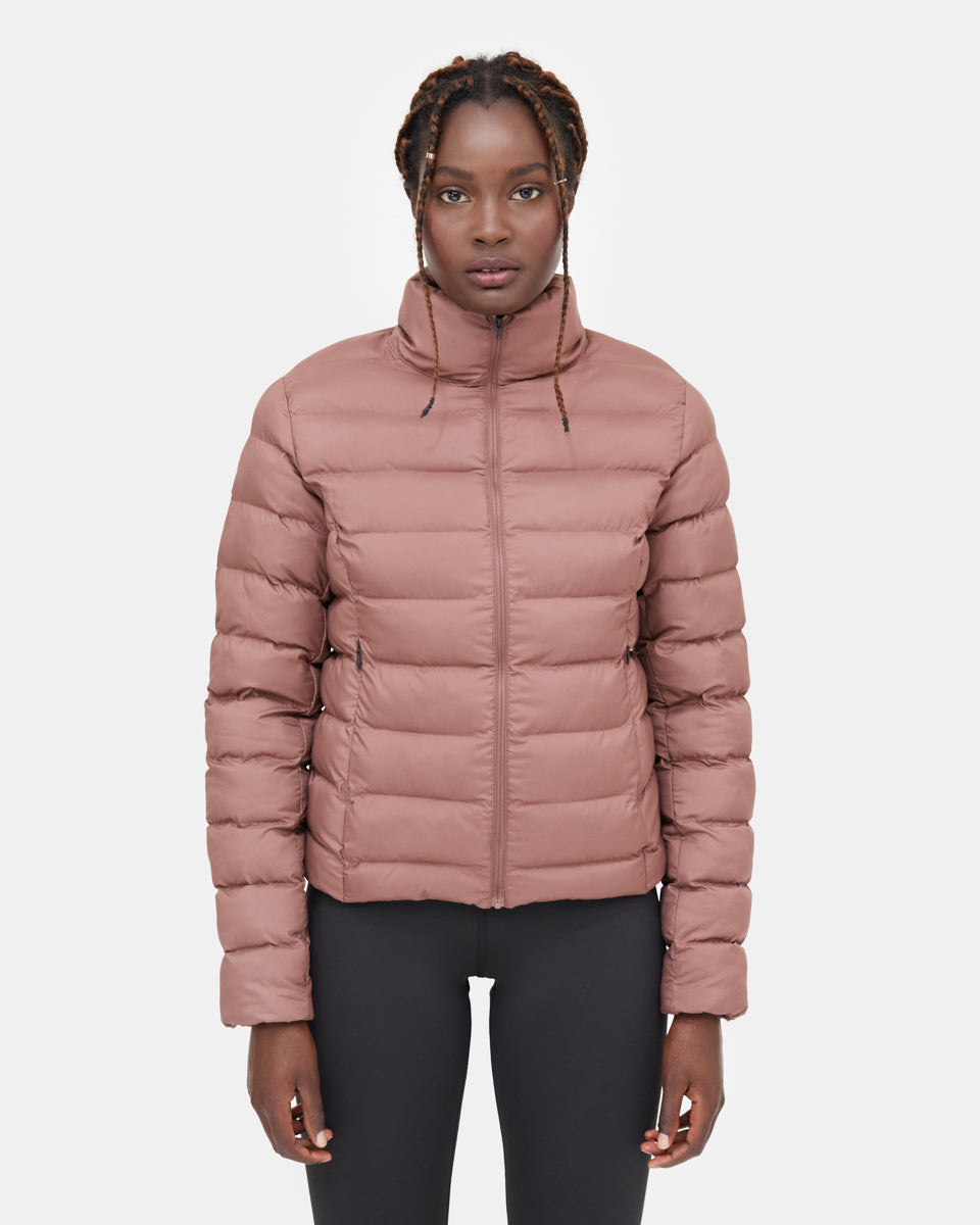 Red Women's Water Resistant Puffer Jacket