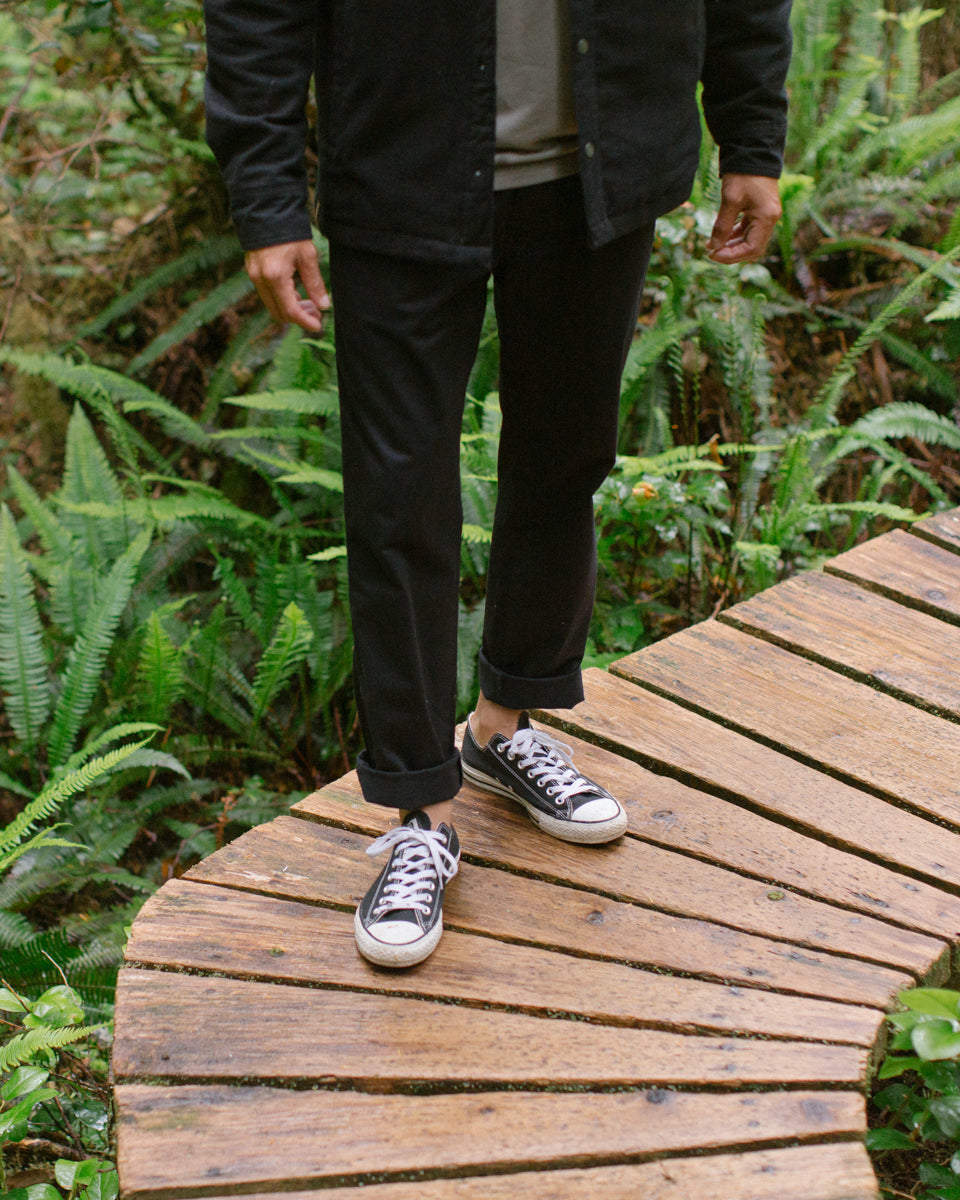 Black Men's Organic Cotton Trousers