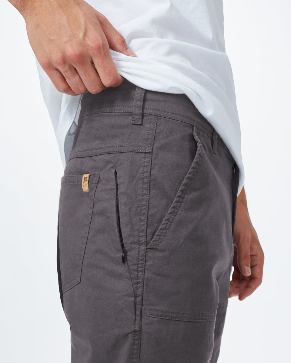 Gray Men's Organic Cotton Twill Joggers