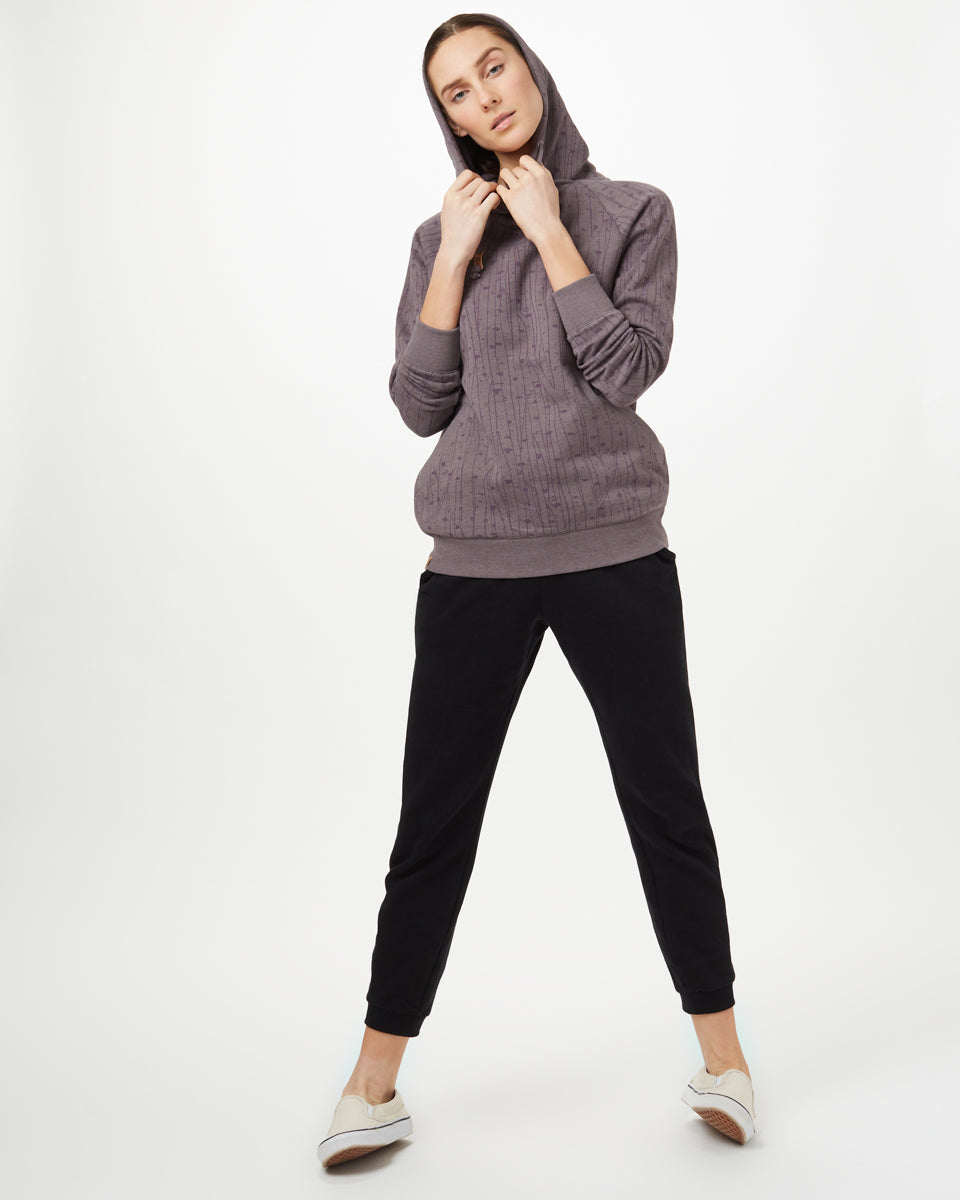 Gray Organic Cotton Pullover Hoodie