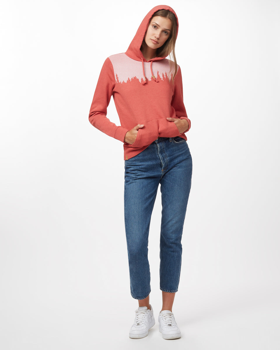 Red Women's Graphic Pullover Hoodie