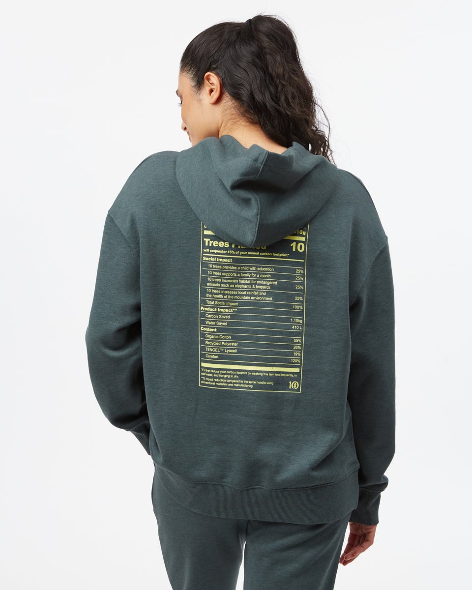 Green Graphic Pullover Hoodie