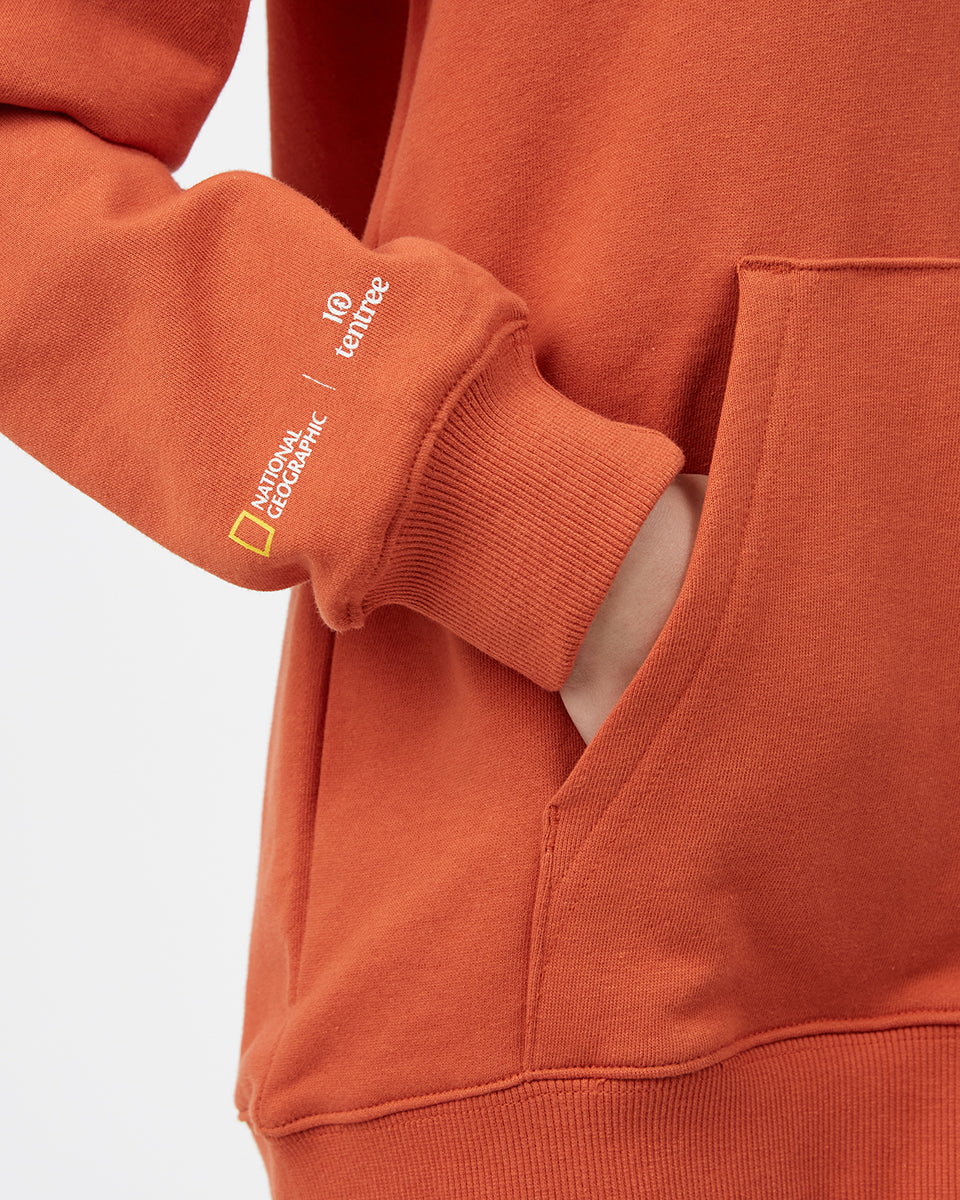 Orange Women's Fish Graphic Pullover