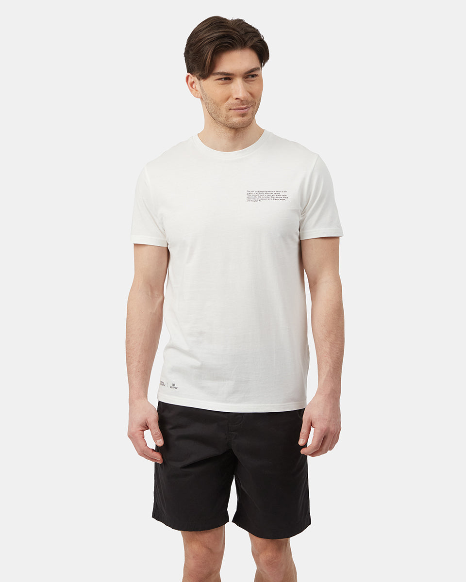 White Men's Graphic Short Sleeve Tee